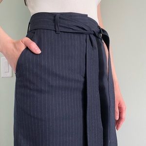 Wilfred Navy Blue Midi Skirt Size 0